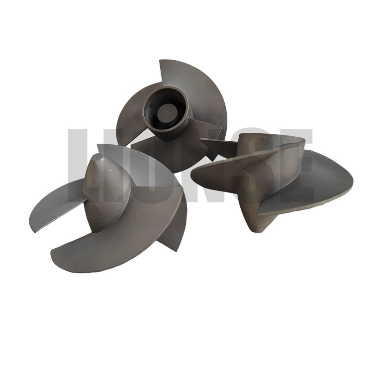 Titanium støbte propeller